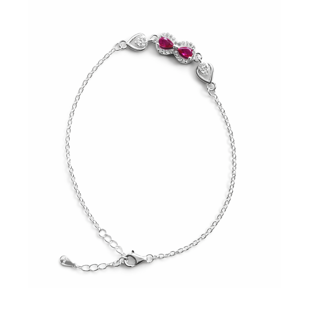 Infinity Charm Silver Bracelet